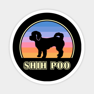 Shih Poo Vintage Sunset Dog Magnet